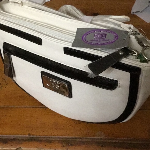 Original by Sharif 1827 White Leather Bag New with tags - Picture 3 of 11